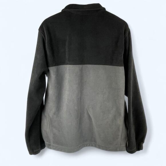 Columbia Sz L Men's Jacket Steens Mountain Full Zip Fleece 2.0 Black Gray - Picture 2 of 5